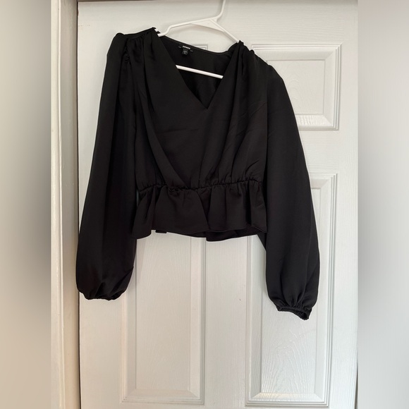 Express Black Halter Top - Picture 3 of 11